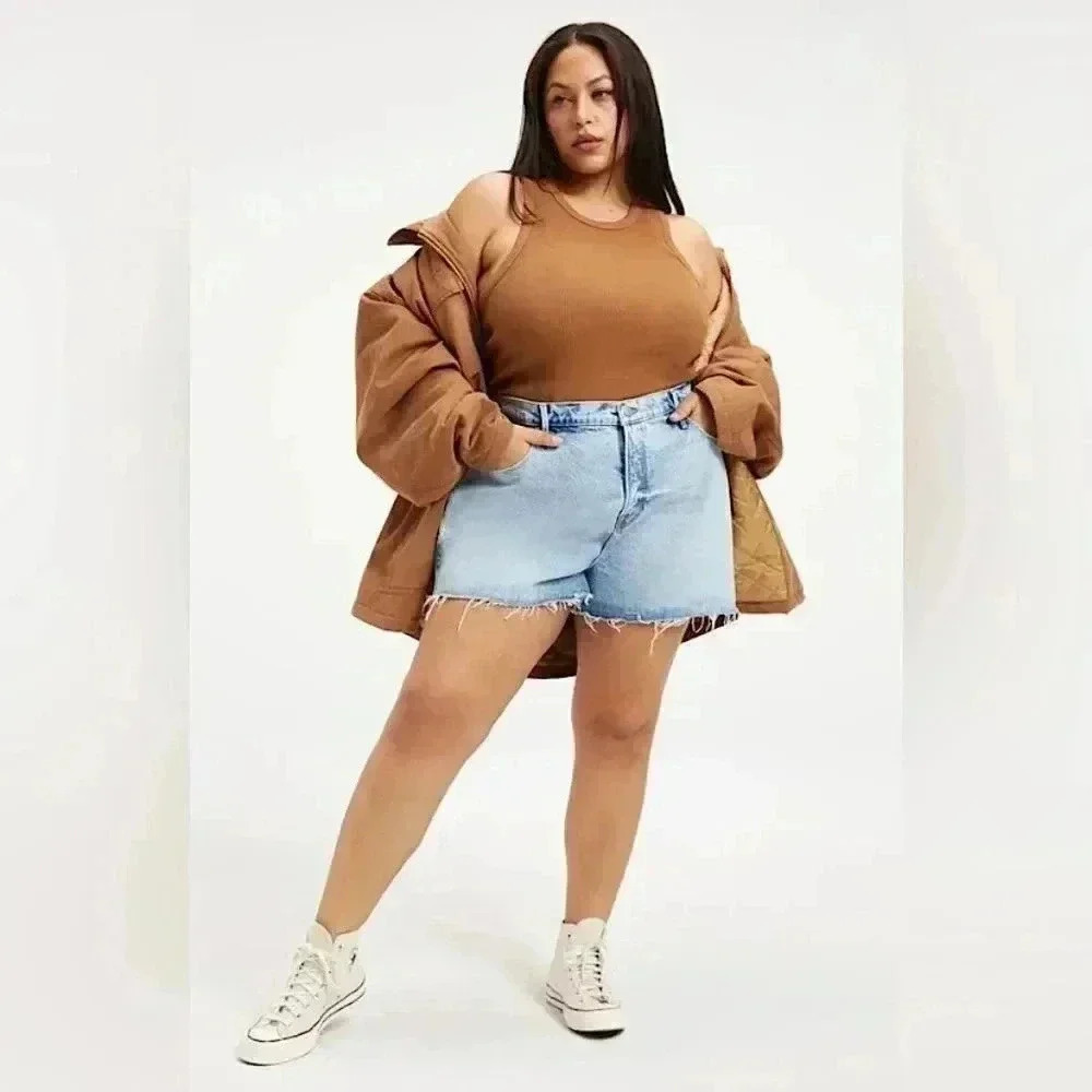Good American Shorts Cut Off Plus Size 2X 24